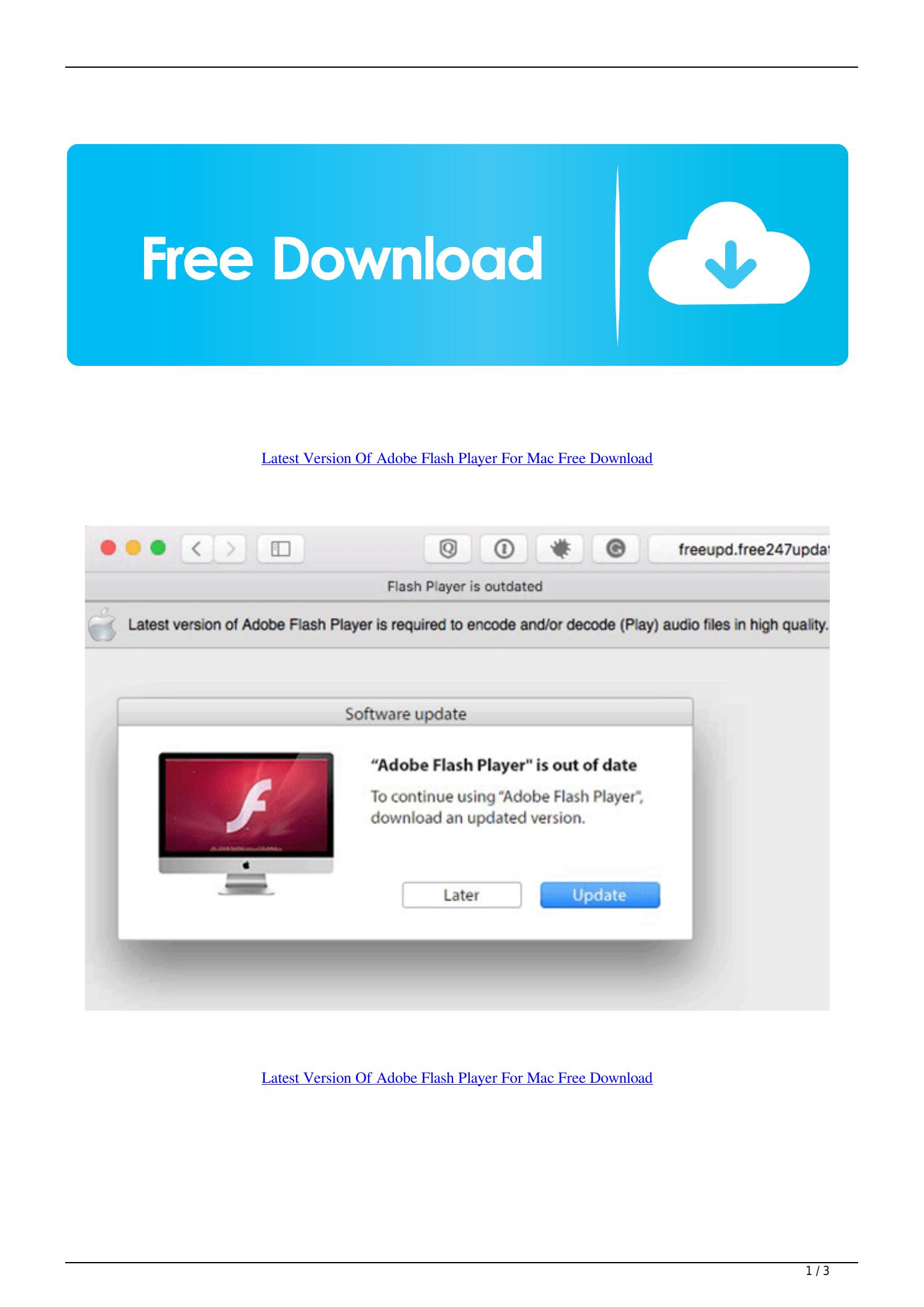 Download Adobe Flash Free Mac